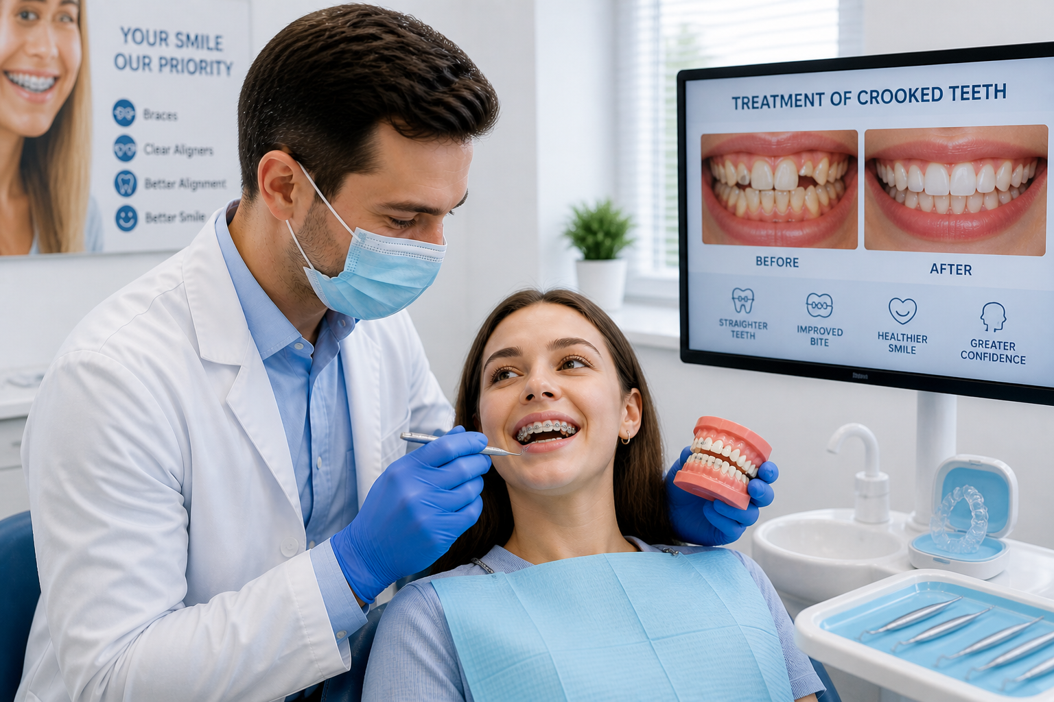 Treatment of Crooked Teeth